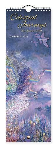 Cover image for Celestial Journeys by Josephine Wall Slim Calendar 2026 (Art Calendar)