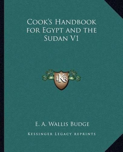 Cook's Handbook for Egypt and the Sudan V1