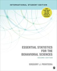 Cover image for Essential Statistics for the Behavioral Sciences - International Student Edition