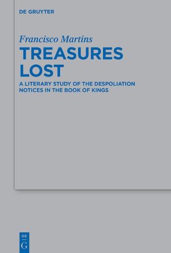 Cover image for Treasures Lost: A Literary Study of the Despoliation Notices in the Book of Kings