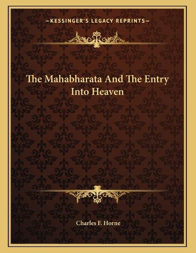 Cover image for The Mahabharata and the Entry Into Heaven