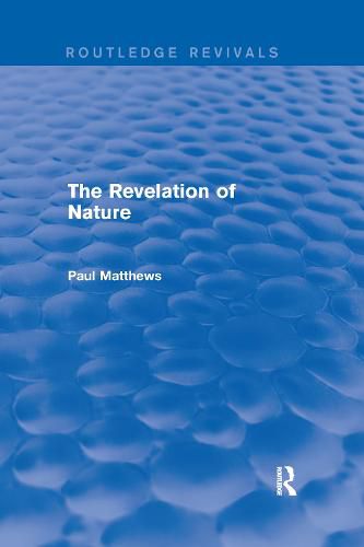 Cover image for The Revelation of Nature