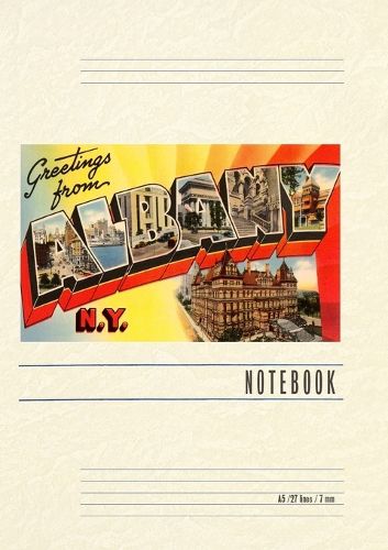 Cover image for Vintage Lined Notebook Greetings from Albany, New York