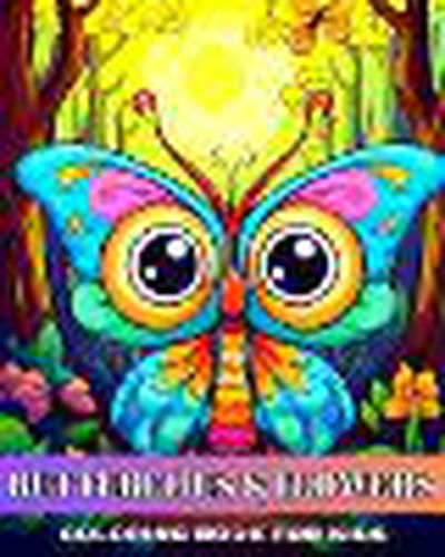 Butterflies and Flowers Coloring Book for Kids