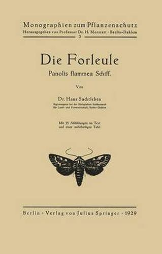 Cover image for Die Forleule: Panolis flammea Schiff