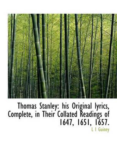 Cover image for Thomas Stanley