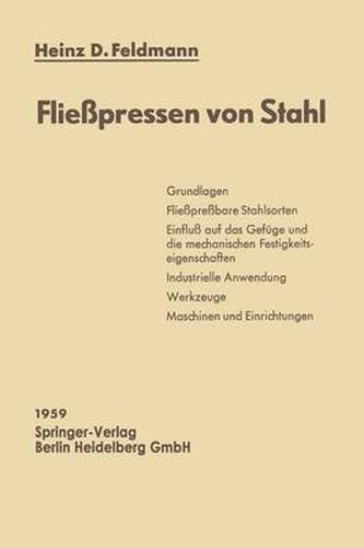 Cover image for Fliesspressen Von Stahl