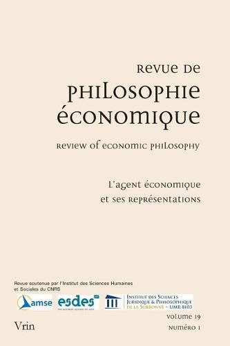 Cover image for L'Agent Economique Et Ses Representations