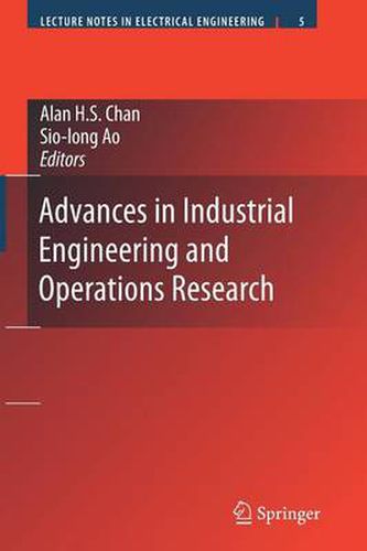 Cover image for Advances in Industrial Engineering and Operations Research