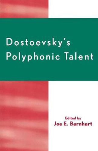 Cover image for Dostoevsky's Polyphonic Talent