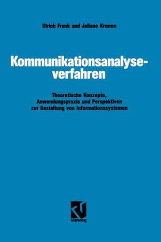 Cover image for Kommunikationsanalyseverfahren