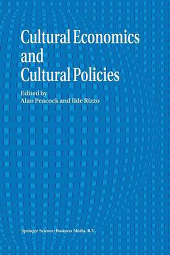 Cover image for Cultural Economics And Cultural Policies
