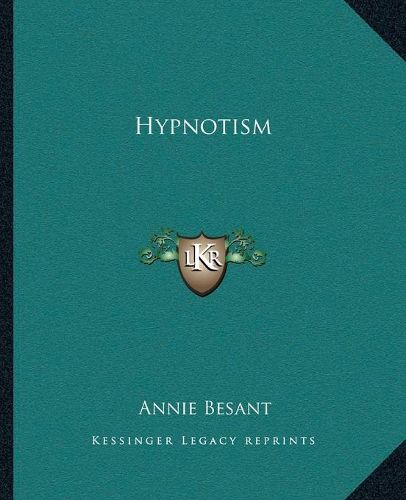 Cover image for Hypnotism