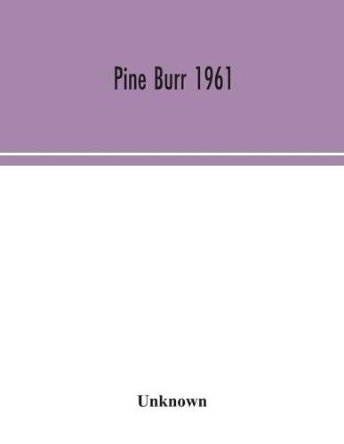 Cover image for Pine Burr 1961