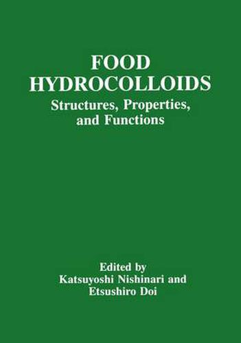 Cover image for Food Hydrocolloids: Structures, Properties, and Functions