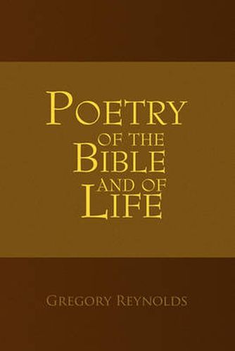 Cover image for Poetry of the Bible and of Life