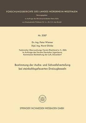 Bestimmung Der Asche- Und Schwefelverteilung Bei Steinkohlegefeuerten Dreizugkesseln