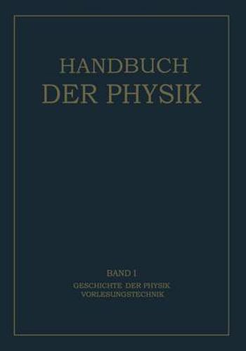 Cover image for Geschichte Der Physik Vorlesungstechnik