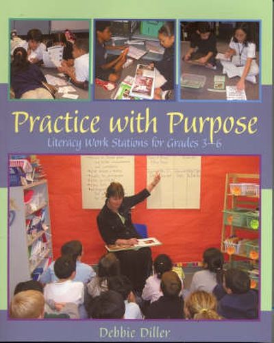 Cover image for Practice with Purpose: Literacy Work Stations for Grades 3-6