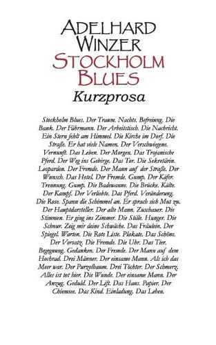 Cover image for Stockholm Blues: Kurzprosa