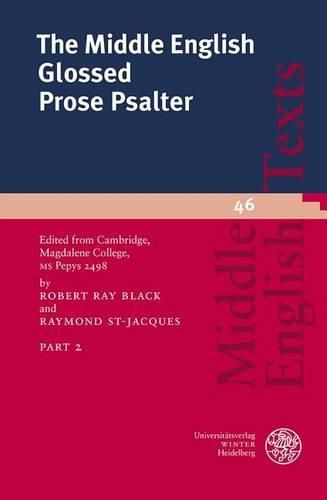 Cover image for The Middle English Glossed Prose Psalter, Part 2