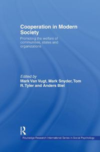 Cover image for Cooperation in Modern Society: Promoting the welfare of communities, states and organizations