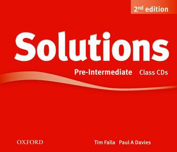 Cover image for Solutions: Pre-Intermediate: Class Audio CDs (3 Discs)