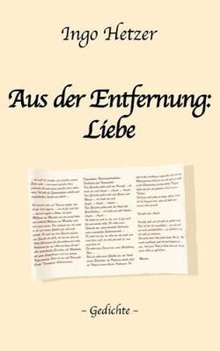 Cover image for Aus der Enfernung: Liebe: Gedichte