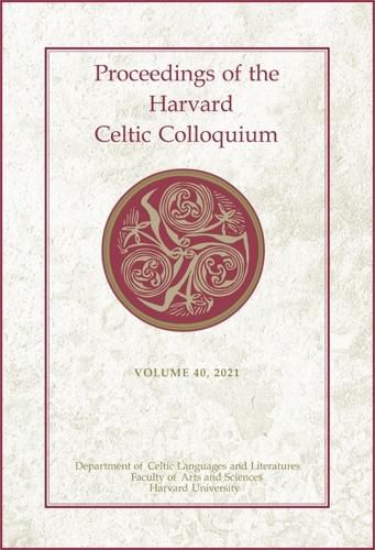 Cover image for Proceedings of the Harvard Celtic Colloquium, 40: 2021