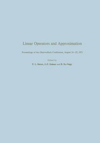 Cover image for Linear Operators and Approximation / Lineare Operatoren und Approximation