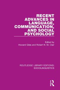 Cover image for Recent Advances in Language, Communication, and Social Psychology