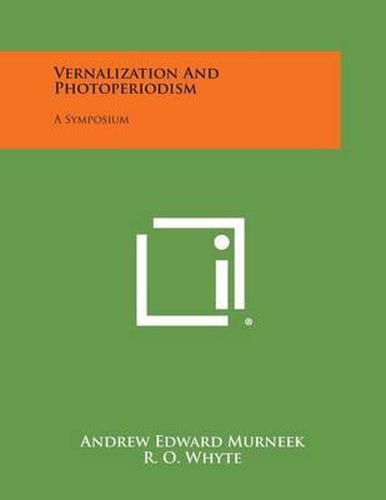 Cover image for Vernalization and Photoperiodism: A Symposium