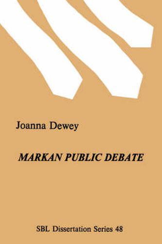 Cover image for Markan Public Debate