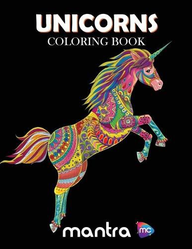 Cover image for Unicorns Coloring Book: Coloring Book for Adults: Beautiful Designs for Stress Relief, Creativity, and Relaxation