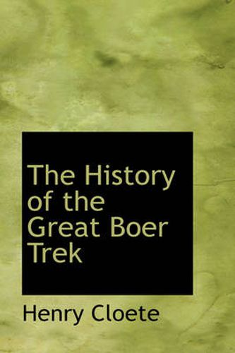 The History of the Great Boer Trek