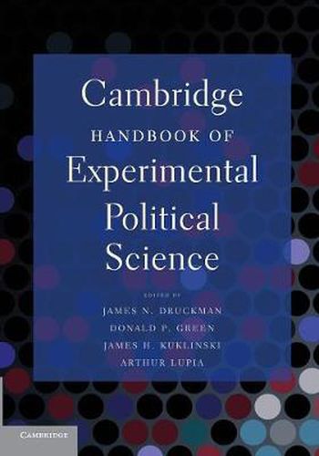 Cover image for Cambridge Handbook of Experimental Political Science