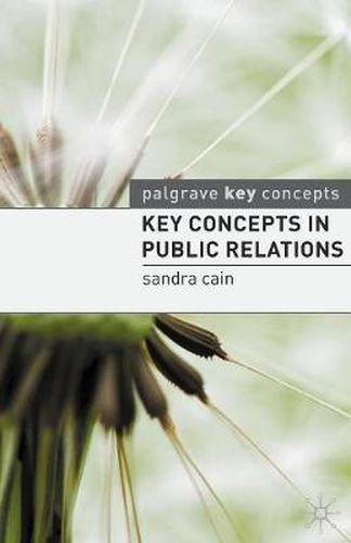 Cover image for Key Concepts in Public Relations