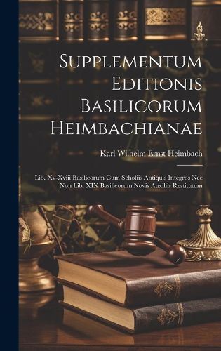 Cover image for Supplementum Editionis Basilicorum Heimbachianae