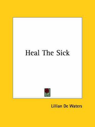 Cover image for Heal the Sick