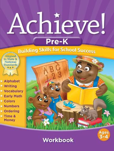 Cover image for Achieve!: Pre-Kindergarten: Building Skills for School Success