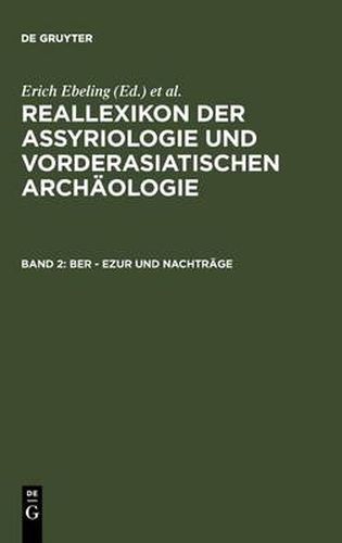 Cover image for Ber - Ezur Und Nachtrage