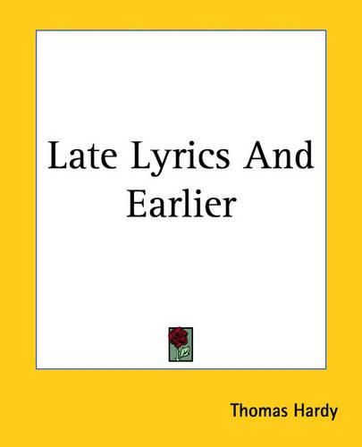 Cover image for Late Lyrics And Earlier