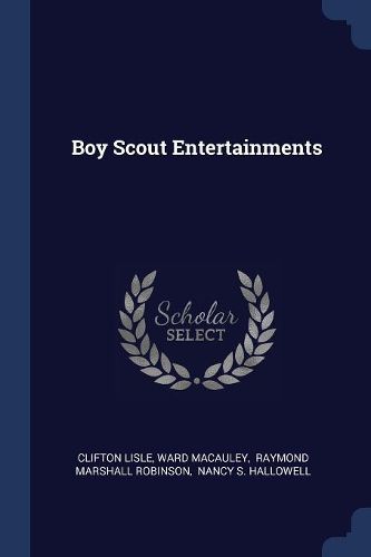 Cover image for Boy Scout Entertainments