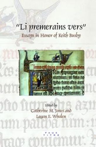 Cover image for Li premerains vers: Essays in Honor of Keith Busby