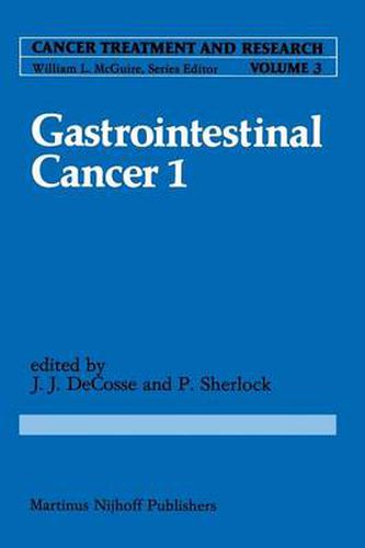 Cover image for Gastrointestinal Cancer 1