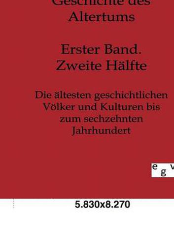 Cover image for Geschichte des Altertums