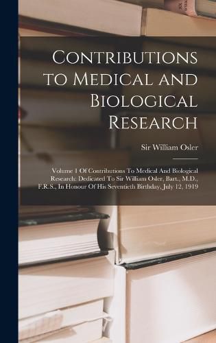 Contributions to Medical and Biological Research