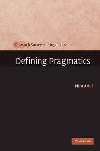 Cover image for Defining Pragmatics