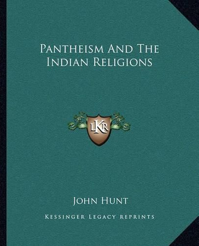 Cover image for Pantheism and the Indian Religions