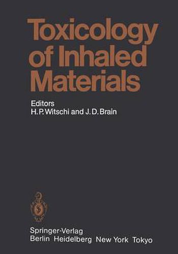 Cover image for Toxicology of Inhaled Materials: General Principles of Inhalation Toxicology